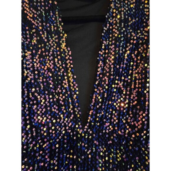 Motel Rocks brand color changing sequin dress large free shipping - Picture 6 of 9